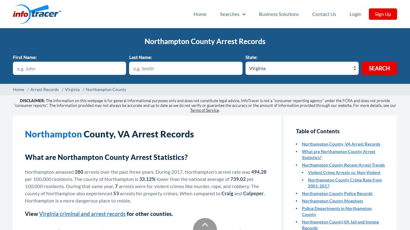 Northampton, VA Arrests, Mugshots & Jail Records - InfoTracer